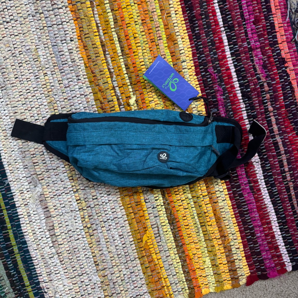 WATERFLY Teal Waist Bag Fanny Pack Belt Bag Travel Vacation Water-resistant - Picture 4 of 8